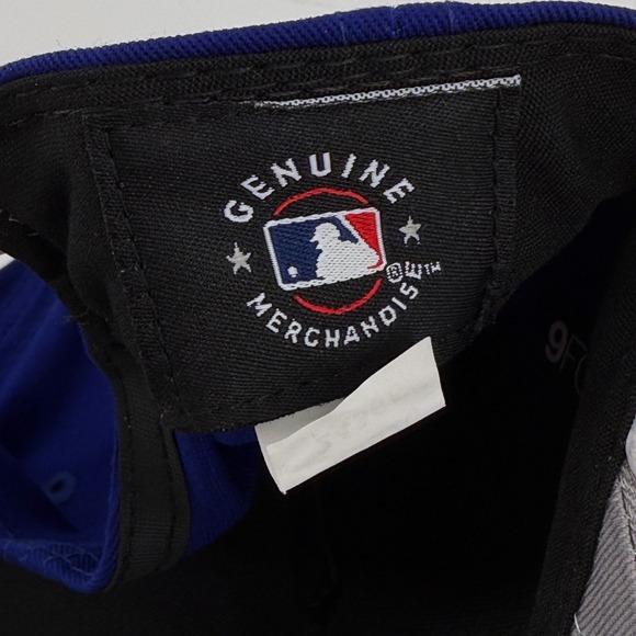 New Era Los Angeles Dodgers 9FORTY Adjustable A-Frame Baseball Cap Blue Gray NWT - Picture 11 of 13